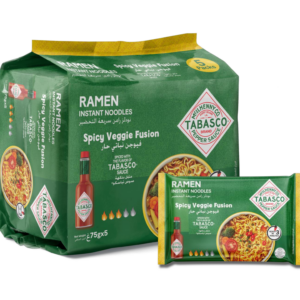 TABASCO® Ramen Instant Noodles – Spicy Veggie Fusion (5 x 75 g)